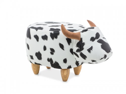 Пуф Karolina krówka Signal чорно-білий